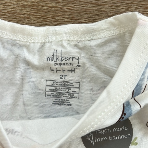 Milkberry bamboo toddler boy pajama set dinosaurs 2T 3T 4T 5T - Picture 5 of 7